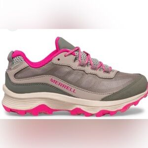 Merrill Moab Soeed kids waterproof hiking sneakers